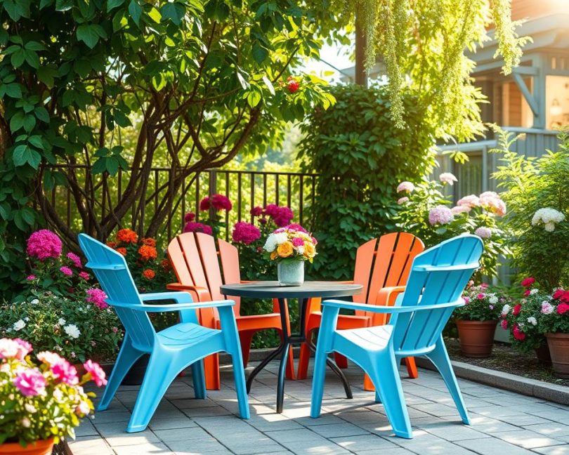 plastic garden chairs