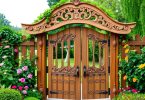 Wooden garden gates