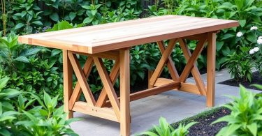 Folding Garden Table