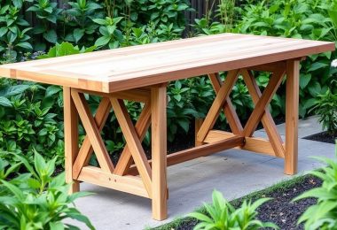 Folding Garden Table