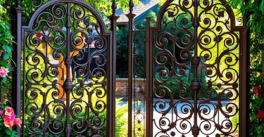 metal gates for garden